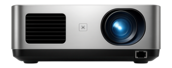 Laser PC projector with automatic screen alignment and Ethernet port for network integration