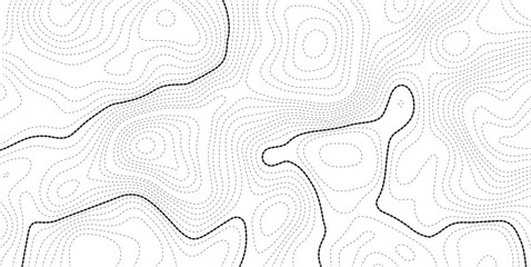 Topographic map pattern background vector. Abstract mountain terrain map background with abstract shape line texture.