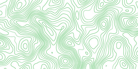 Topographic map background. Geographic line map with elevation assignments. Contour background geographic grid. Vector illustration.
