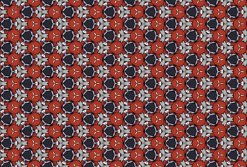 Seamless Symmetric Background Textile Visual Design Texture Interior Tile Geometric Fabric Luxury Decoration Wallpaper Digital Fashion Template Art Perspective Endless Shape Graphic Cloth Pattern.