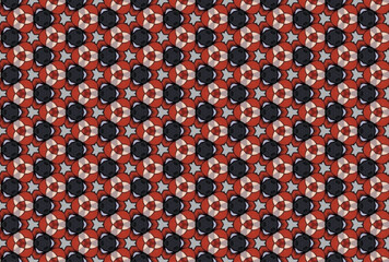 Seamless Cloth Design Digital Texture Decoration Luxury Symmetric Endless Template Graphic Visual Perspective Background Fashion Shape Wallpaper Interior Geometric Art Textile Fabric Tile Pattern.