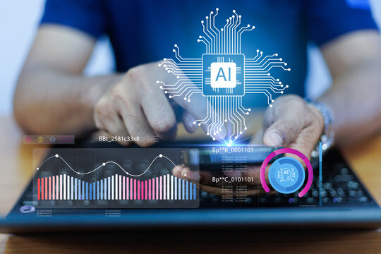 The use of artificial intelligence technology enables the most efficient and secure use of data, as data is interconnected across the world, technology, artificial intelligence, intelligent brain,IoT.