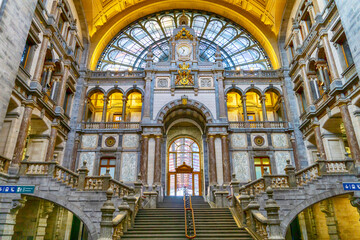 Antwerpen-Centraal railway station, Belgium