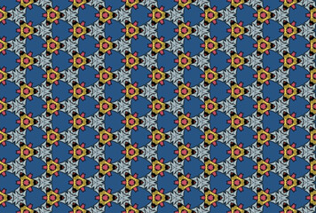 Seamless Cloth Design Digital Texture Decoration Luxury Symmetric Endless Template Graphic Visual Perspective Background Fashion Shape Wallpaper Interior Geometric Art Textile Fabric Tile Pattern.