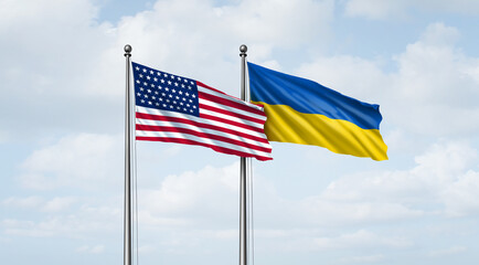 Ukraine And US meeting as United States Crisis and US and Ukrainian geopolitical conflict between the Ukrainians and Americans as a European security guarantees with the Russia war ceasefire.