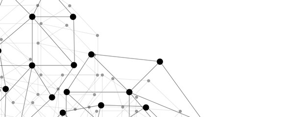 Abstract technology dot and line connection digital hi tech design concept background. Space for text. Vector illustration