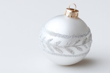 Elegant ornament with intricate silver detailing, perfect for fe