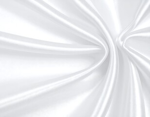 Smooth white satin fabric texture