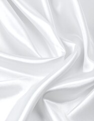 Fototapeta premium Smooth white silk draped