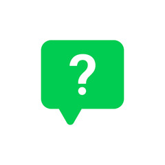 question mark icon button in speech bubble. faq sign, customer support and support sign or ask and help signs with red question icon symbol - Frequently Ask Question vector Illustration