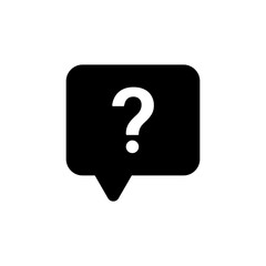 question mark icon button in speech bubble. faq sign, customer support and support sign or ask and help signs with red question icon symbol - Frequently Ask Question vector Illustration