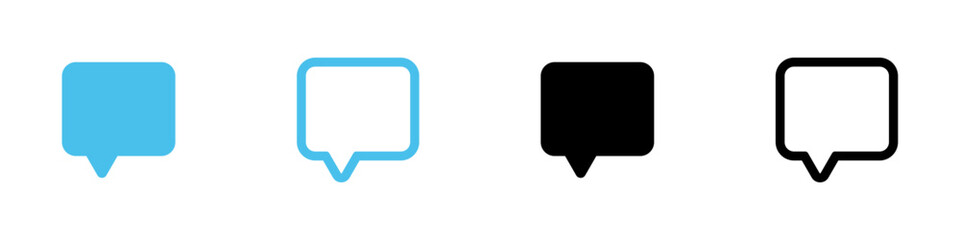 Fototapeta premium Comment icon speech bubble symbol. Chat message icons - talk message. Bubble chat icon. web vector icon