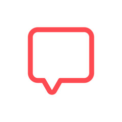Fototapeta premium Comment icon speech bubble symbol. Chat message icons - talk message. Bubble chat icon. web vector icon