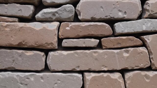 Surface Composed of Flat Stacked Stones Creating Background and Textural Pattern for Typography or ry