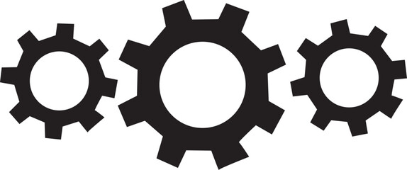 ofvs33 OutlineFilledVectorSign ofvs - gears vector icon . isolated transparent . setting sign