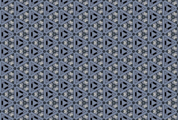 Seamless Fabric Cloth Digital Geometric Art Luxury Background Interior Textile Texture Template Shape Visual Symmetric Perspective Design Graphic Endless Wallpaper Tile Decoration Fashion Pattern.