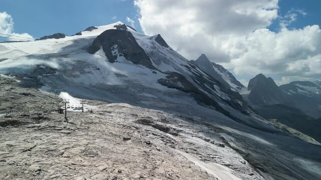 la grande motte, glacier, tignes, french alps, france