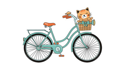 vintage bicycle with basket