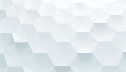 Light and shadow dance across this geometric white hexagon pattern creating depth and texture