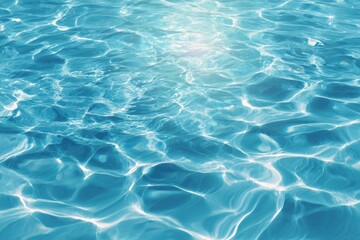 Fototapeta premium Water texture pool reflection swimming.