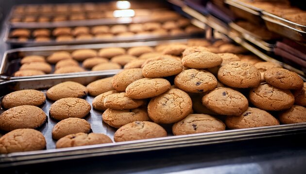 baking trays full of cookies for charity bake sale