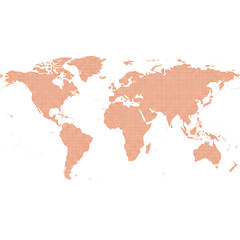 Low Contrast Dotted World Map 