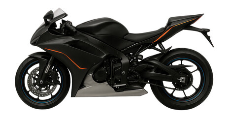 Obraz premium Sportbike with a sculpted belly pan and streamlined side mirrors