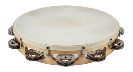 Isolated Tambourine