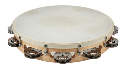 Isolated Tambourine