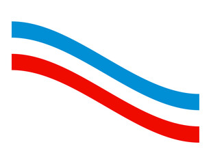 flag element ribbon vector template design illustration