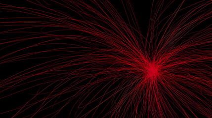 turning a bright user interface into dark static chaos with red threat lines