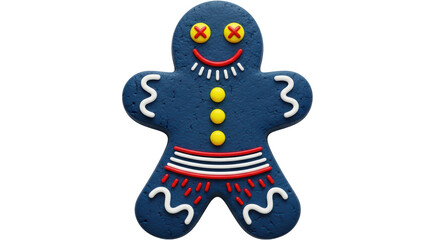 Isolated Gingerbread Man Cookie