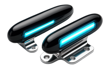 High-visibility formation lights along the fuselage and tail