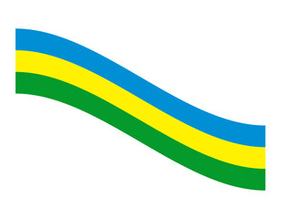 flag element ribbon vector template design illustration