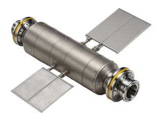 Modular space station segment with docking nodes and radiators