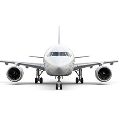 Naklejka premium Modern jetliner front view (1)