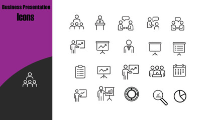 Business Presentation   Icons