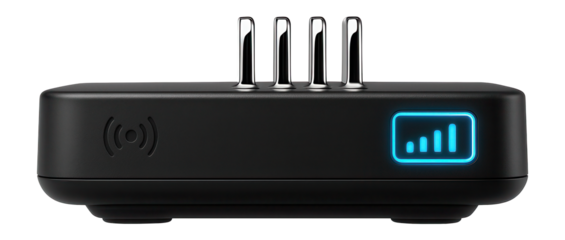 RFID reader with antenna array and signal strength indicator