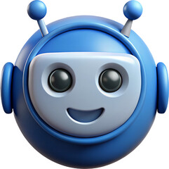 Chatbot Face Icon Artificial Intelligence Symbol