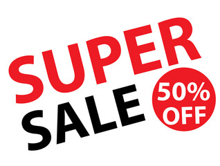 red sale sign
