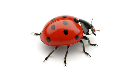 Fototapeta premium Ladybug on a White Background
