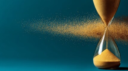 An hourglass with sand flowing both ways simultaneously, symbolizing contradictory health advice, captured in high-resolution detail.