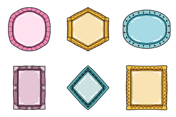 Decorative Hand Drawn Border Set