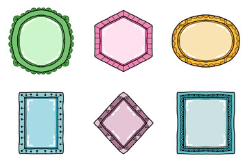 Decorative Hand Drawn Border Set