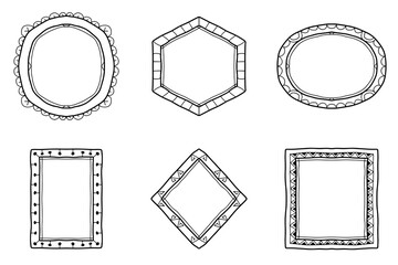 Decorative Hand Drawn Border Set
