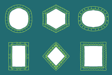 Decorative Hand Drawn Border Set