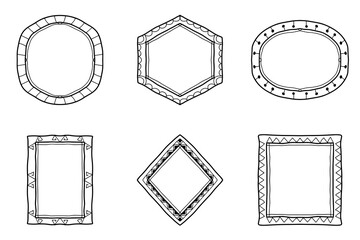 Decorative Hand Drawn Border Set
