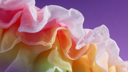 Chromatic Cascade Neo-Victorian Fashion