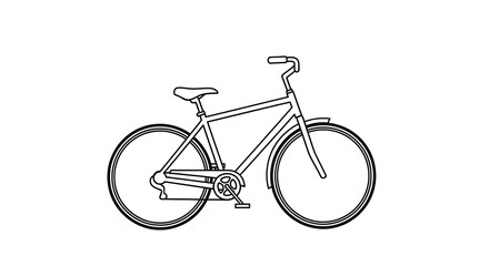 Bicycle outline illustration