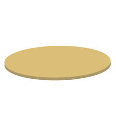 Flat Wooden Oval Shape PNG Transparent Minimal Blank Tag